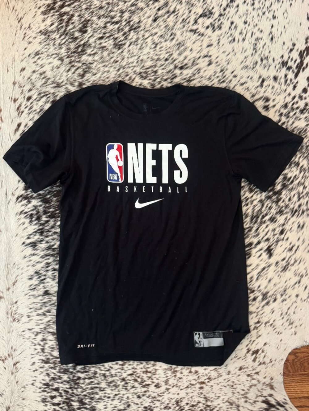 Nike NBA Brooklyn Nets Dri-FIT Tee Mens Small Black